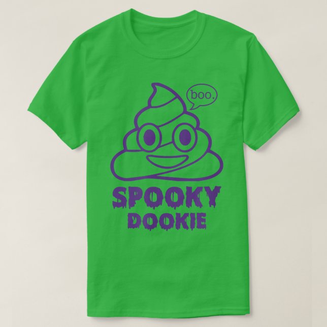 Camiseta Graciosa y espeluznante Dookie Halloween Curte Spo (Diseño del anverso)