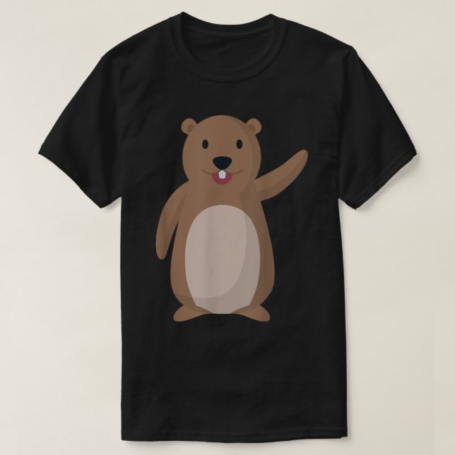 Camiseta graciosa y graciosa del Día de la Marmota (Diseño del anverso)