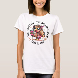 Camiseta Graciosa y jugosa Acción de Gracias Turquía