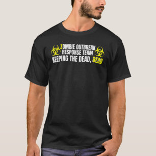 Camiseta Graciosa Zombie Apocalypse Undead Para Hombres Muj