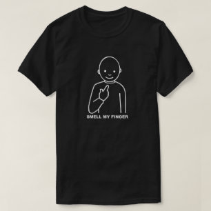 Camiseta Graciosamente Gracioso Huele Mi Dedo