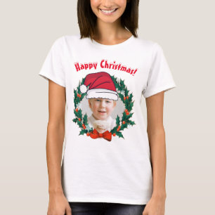Camiseta Graciosamente personalizada Feliz Navidad.