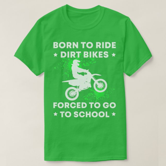 Camiseta Graciosas Bicicletas Sucias Nacidas Forzadas A Ir  (Diseño del anverso)