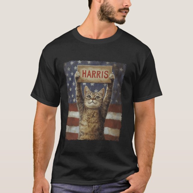Camiseta Graciosas Chicas De Gato Sin Hijos Para La Camiset (Anverso)