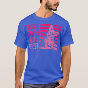 Camiseta Graciosas Corgi Mamá Mujeres De Arte Chicas Perro 