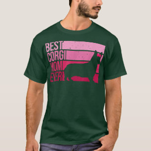 Camiseta Graciosas Corgi Mamá Mujeres De Arte Chicas Perro