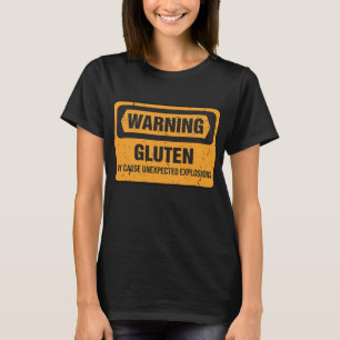 Camiseta Graciosas explosiones de gluten disfrazan a mamá 