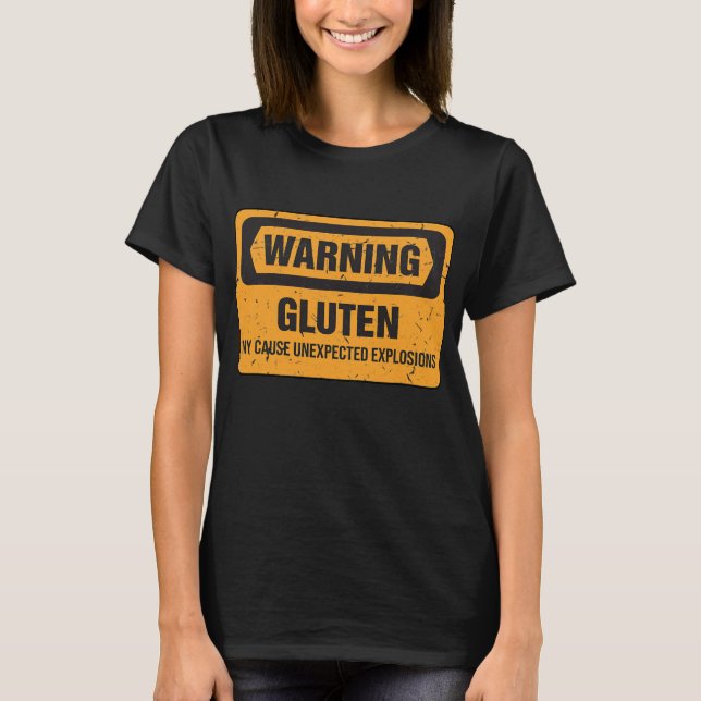 Camiseta Graciosas explosiones de gluten disfrazan a mamá l (Anverso)