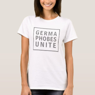 Camiseta Graciosas Germaphobes Unen El Tema De La Limpieza