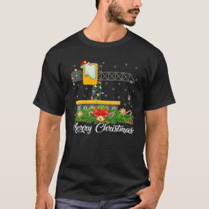 Camiseta Graciosas navidades coincidiendo con la grúa de co