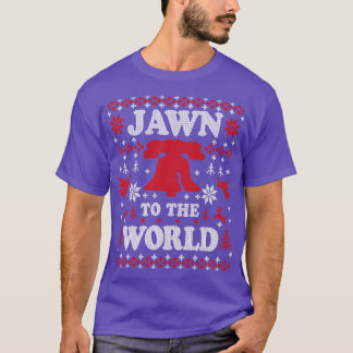 Camiseta Graciosas navidades en Filadelfia llegan al mundo