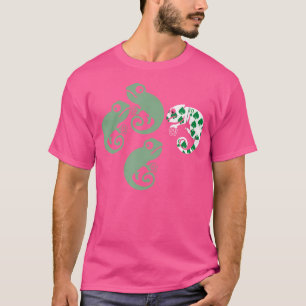 Camiseta Graciosas Tarjetas Chameleon