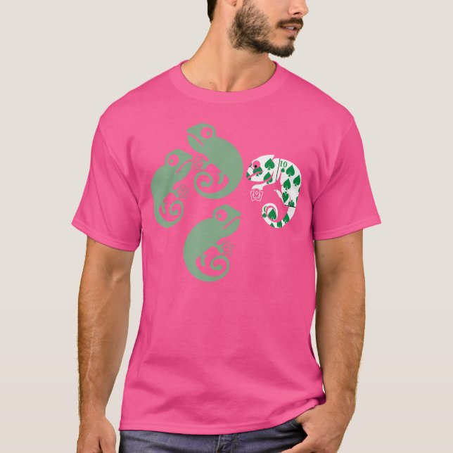 Camiseta Graciosas Tarjetas Chameleon (Anverso)