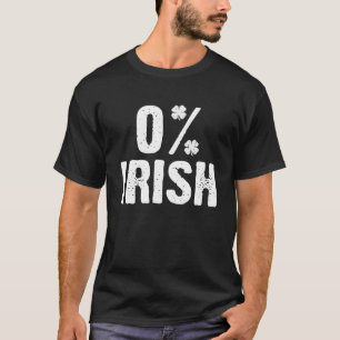 Camiseta Gracioso 0% Irlandés St Patricks Day Shamrock Bebe