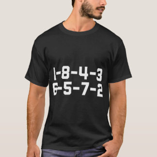 Camiseta Gracioso 1-8-4-3-6-5-7-2 Carreras Ca De Oferta De