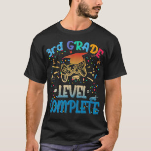 Camiseta Gracioso 3º Grado de nivel de videojuego completo 