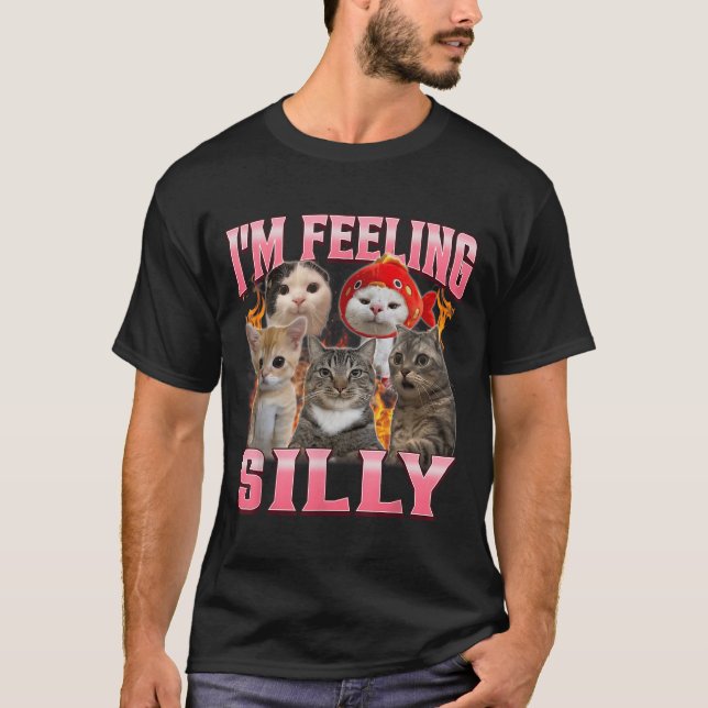 Camiseta Gracioso 39, me siento morboso, mal gato meme Bo (Anverso)