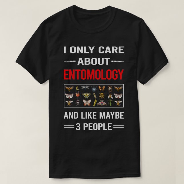 Camiseta Gracioso 3 personas Entomología Entomólogo Inse de (Diseño del anverso)