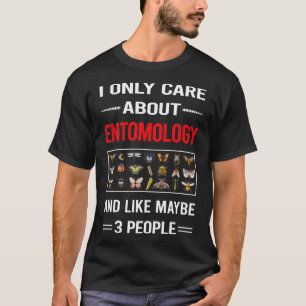 Camiseta Gracioso 3 personas Entomología Entomólogo Inse de