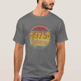 Camiseta Gracioso 47º Vintage 1975 T 47 Años Nacimiento Gi