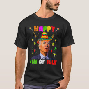 Camiseta Gracioso 4 De Julio De Biden Feliz 4 Del Cinco De 