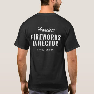 Camiseta Gracioso 4 de julio, el director de fuegos artific