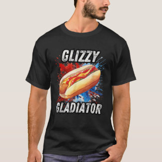 Camiseta Gracioso 4 de julio Hotdog Glizzy Gladiator Americ