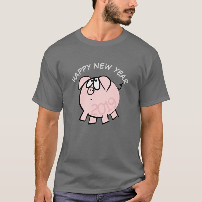Camiseta Gracioso 4 Personalizado Ilustracion Año Cerdo Zod (Anverso)