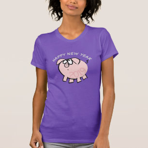 Camiseta Gracioso 4 Personalizados de año de cerdo de Ilust