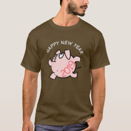 Camiseta Gracioso 6 Personalizados Ilustracion Año Cerdo 20