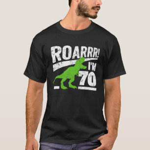 Camiseta Gracioso 70 cumpleaños T - regalo de dinosaurio Re