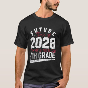 Camiseta gracioso 8º grado, último día de secundaria