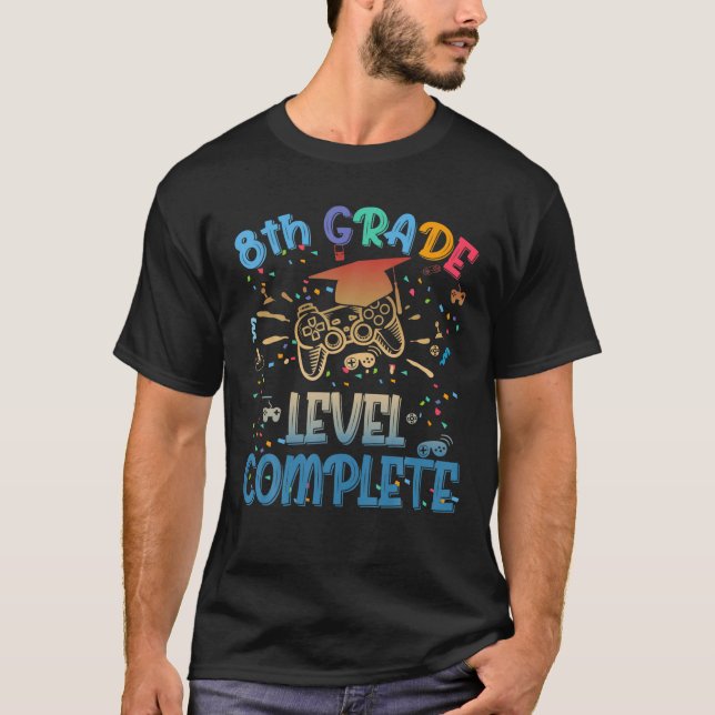 Camiseta Gracioso 8º Nivel De Grado Gestor De Vídeo Complet (Anverso)