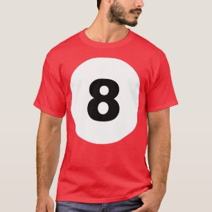 Camiseta Gracioso 8 Ball Lazy Costume Billiard Hombres Niño