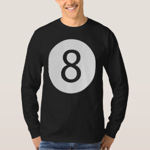 Camiseta Gracioso 8 Ball Magic Eight Ball Billiards Black 1