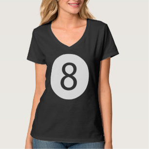 Camiseta Gracioso 8 Ball Magic Eight Ball Billiards Black 1