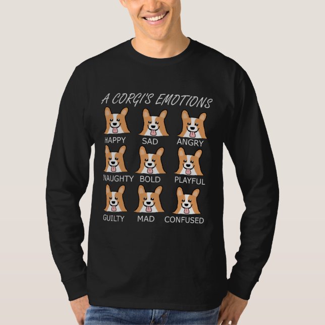 Camiseta Gracioso A Corgi X S Emociones Perro Pembroke (Anverso)