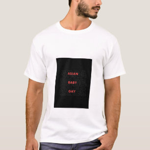 Camiseta Gracioso ABG ASIAN BABY GAY LGBT queer