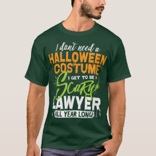 Camiseta Gracioso abogado asustado disfraz de Halloween 282