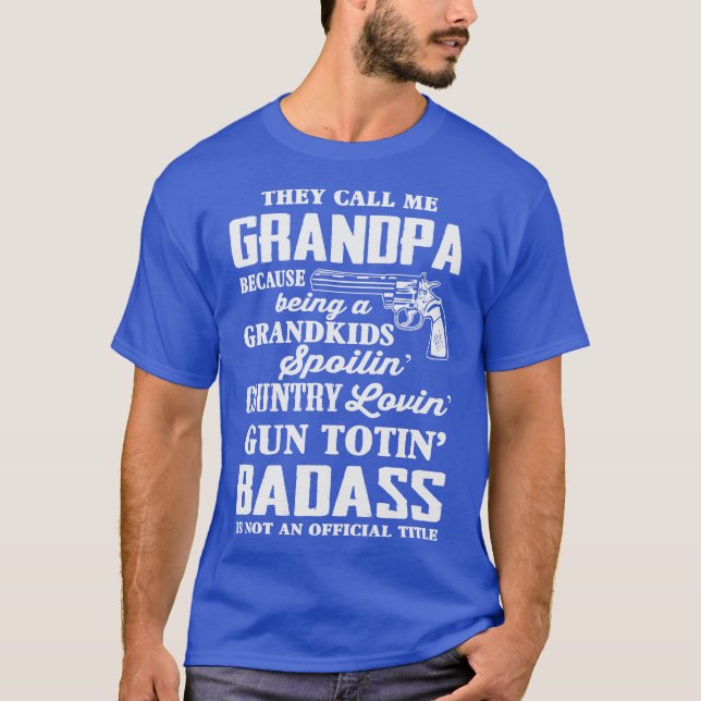Camiseta Gracioso abuelo de Badass (Anverso)