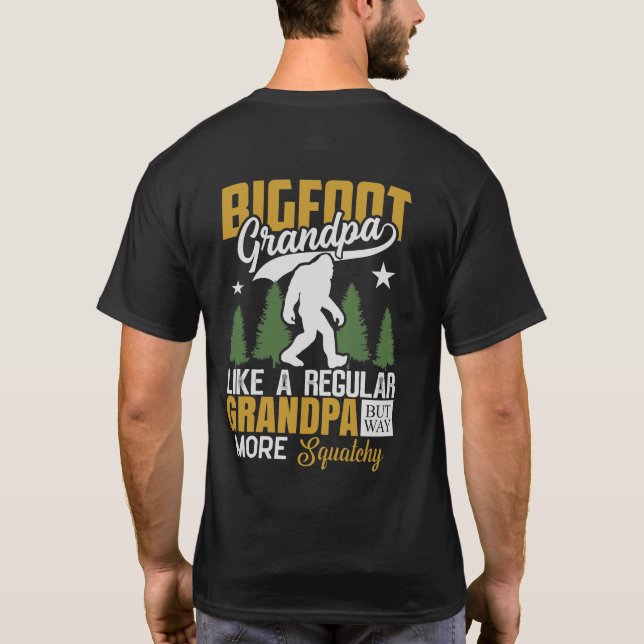 Camiseta Gracioso abuelo de gran pie personalizado (Reverso)