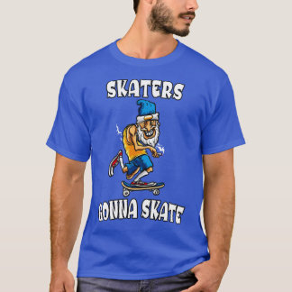 Camiseta Gracioso abuelo de patinaje sobre patinaje