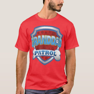 Camiseta Gracioso Abuelo Patrulla Perro Mamá, Papá Para Hom