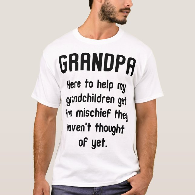 Camiseta Gracioso abuelo Tee Shirt (Anverso)