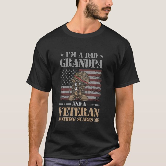 Camiseta Gracioso abuelo Veterano (Anverso)