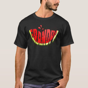 Camiseta Gracioso Abuelo Watermelon Tropical Fruto Vac Vera