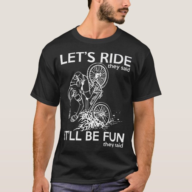 Camiseta Gracioso accidente de bicicleta (Anverso)
