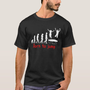 Camiseta Gracioso Acrobático Saltando Trampoline