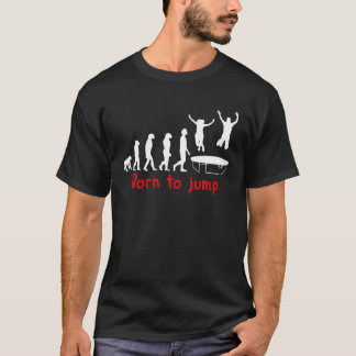Camiseta Gracioso Acrobático Saltando Trampoline