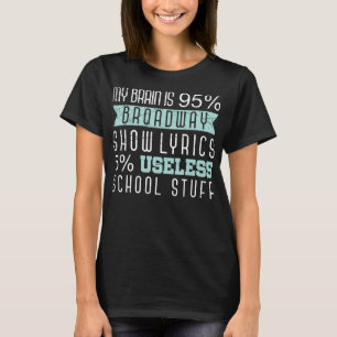 Camiseta Gracioso actor de Broadway cantando escena de rega